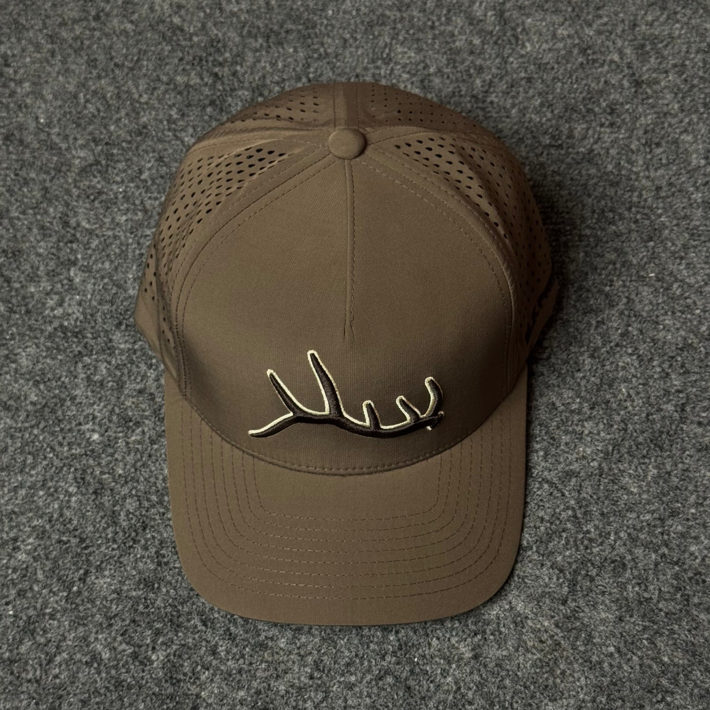 Muley Freak PRO Elk Shed Trucker Cap (in the Driftwood colorway)