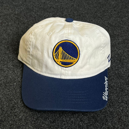 Golden State Warriors Unstructured Dad Cap – White & Royal Blue