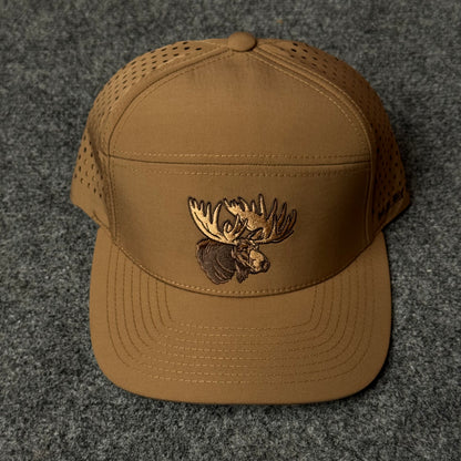 Muley Freak PRO Moose Head Flatty Cap (in the Brown colorway)