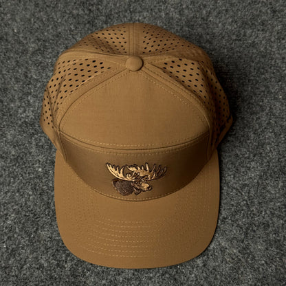 Muley Freak PRO Moose Head Flatty Cap (in the Brown colorway)