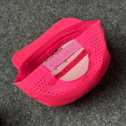 Muley Freak PRO Logo Rope Flatty Cap (in the Hot Pink colorway)