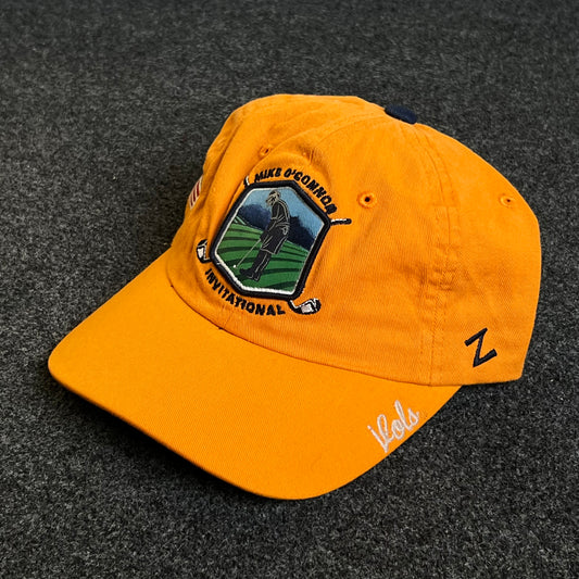 Unstructured Dad Cap – Gold “Mike O’Donnell Invitational” (Signature Brim)
