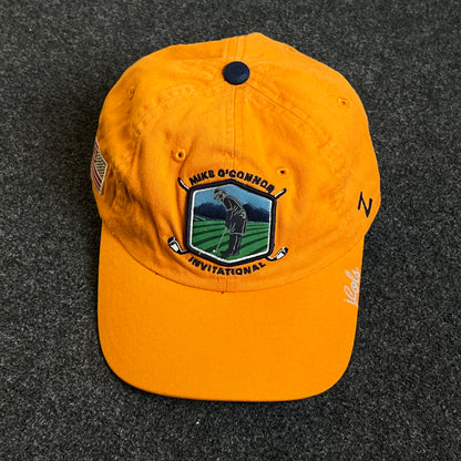 Unstructured Dad Cap – Gold “Mike O’Donnell Invitational” (Signature Brim)