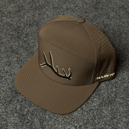 Muley Freak PRO Muley Shed Flatty Cap (in the dark Brown colorway)