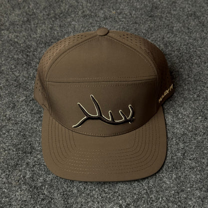 Muley Freak PRO Muley Shed Flatty Cap (in the dark Brown colorway)