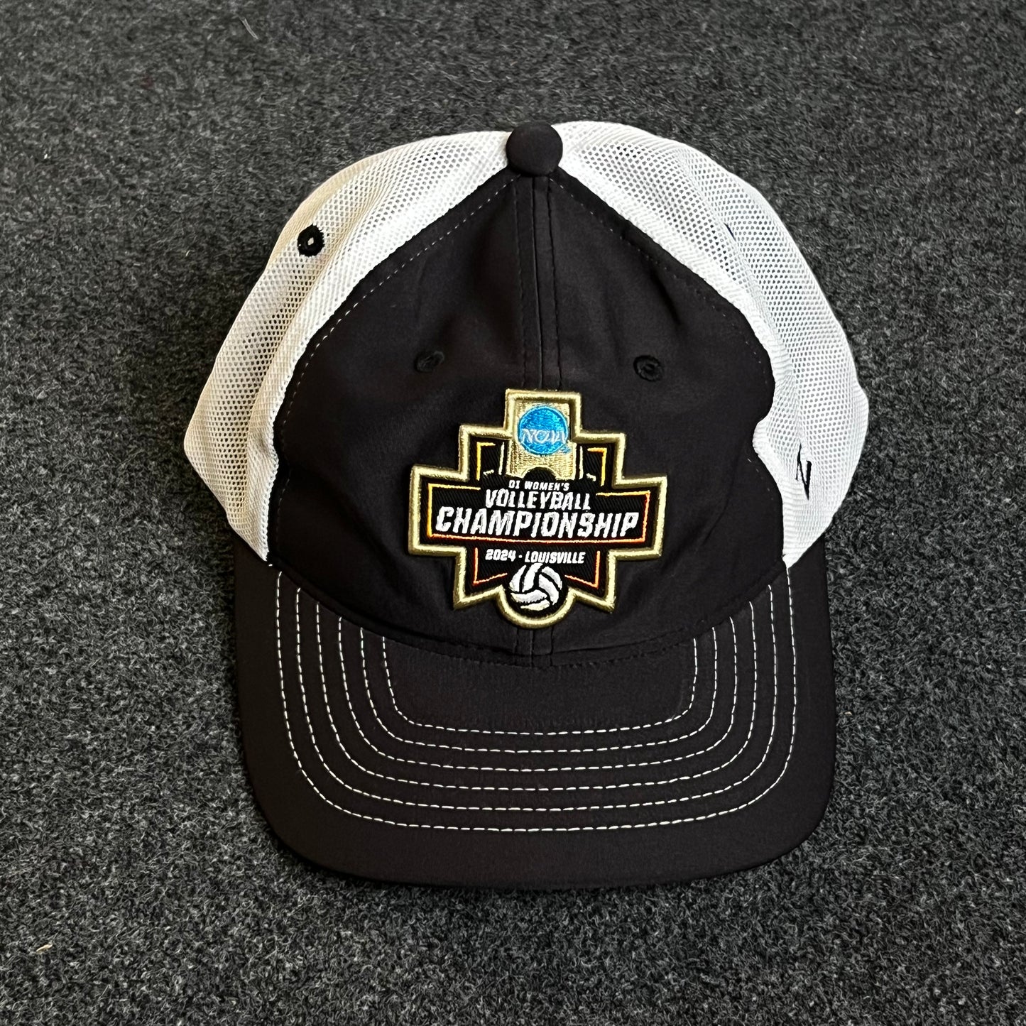 NCAA Basketball Championship Mesh Trucker Cap – Black & White Mesh (Patch)