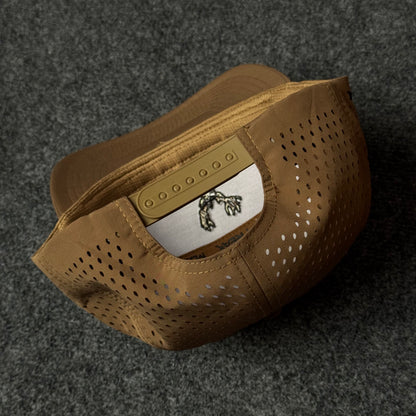 Tan and Black Mule Deer Performance Rope Cap