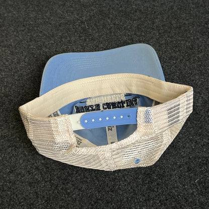 UNC Tar Heels Mesh Trucker Cap – Carolina Blue & White Mesh (Distressed)