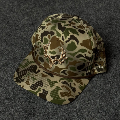 Muley Freak PRO Buck Marsh Rope Cap (in the Old School Camo colorway)