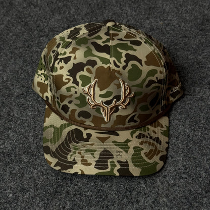 Muley Freak PRO Buck Marsh Rope Cap (in the Old School Camo colorway)
