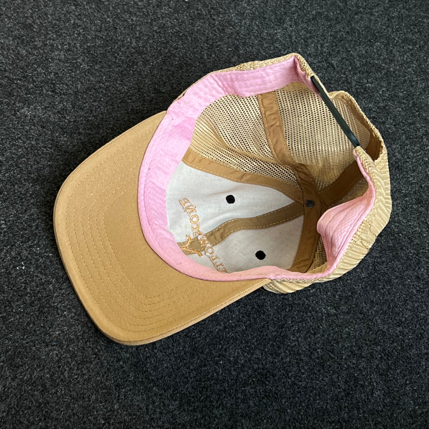 Mesh Trucker Cap – Sage Green & Khaki Mesh (“cannibus” Van Patch)