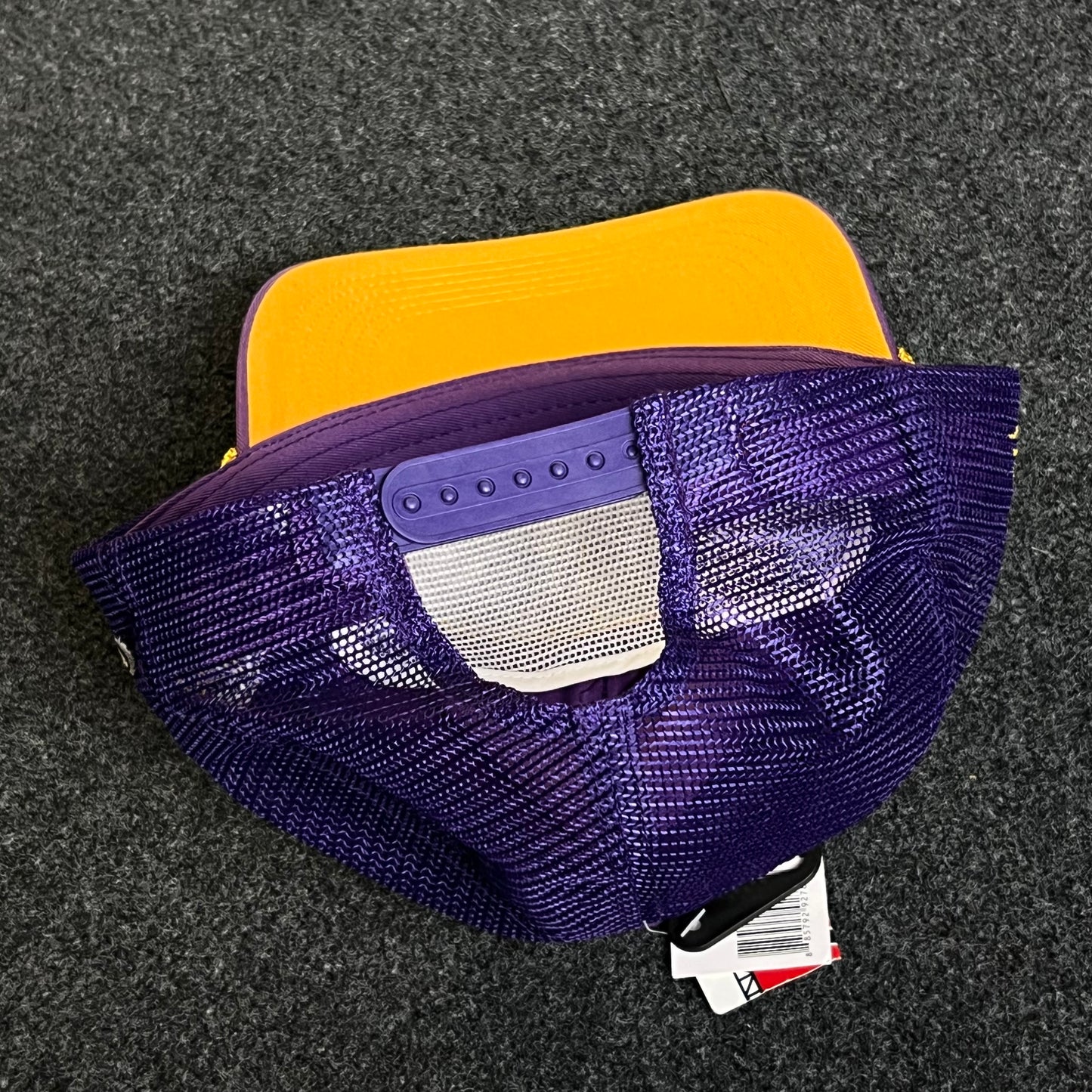 Mesh Trucker Cap – Purple & Dark Purple Mesh (“Charleston SC • 84” Patch, Rope Cord)