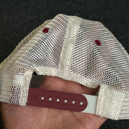 Florida State Seminoles Mesh Trucker Cap – Garnet & White Mesh (Logo Patch)