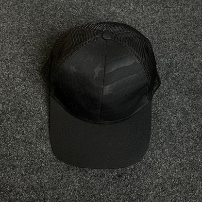 American Flag Patch Trucker Hat.
