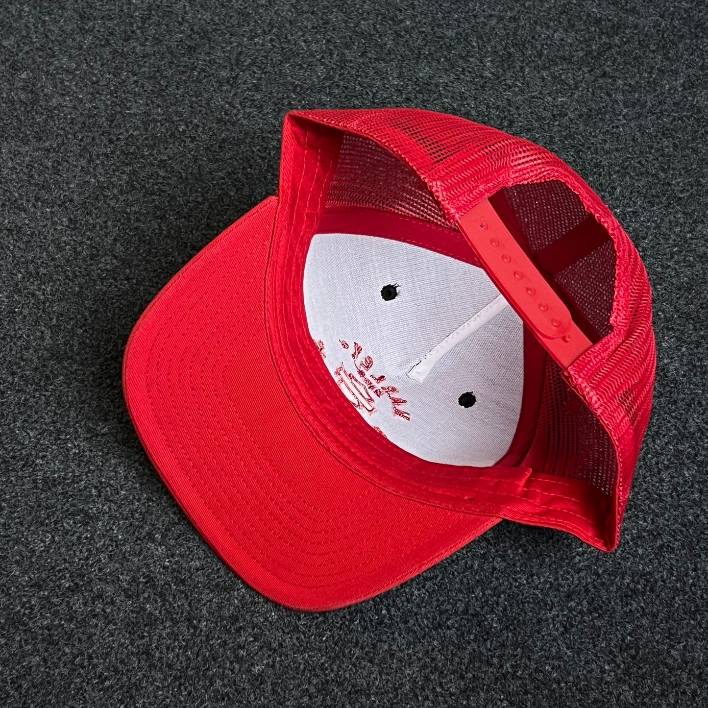 Harley-Davidson Red & Black Mesh Trucker Cap