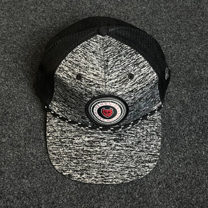 Gray Speckled Soccer Crest Rope Trucker Hat