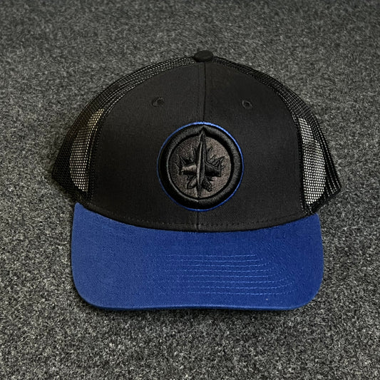Circle Rubber Patch Two-Tone Trucker Hat