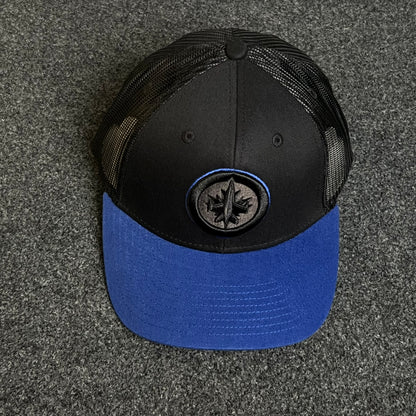 Circle Rubber Patch Two-Tone Trucker Hat