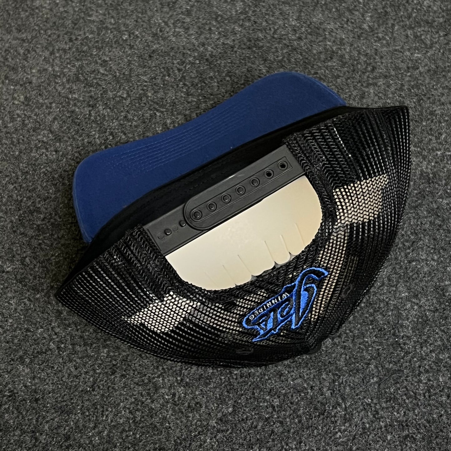 Circle Rubber Patch Two-Tone Trucker Hat