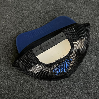 Circle Rubber Patch Two-Tone Trucker Hat
