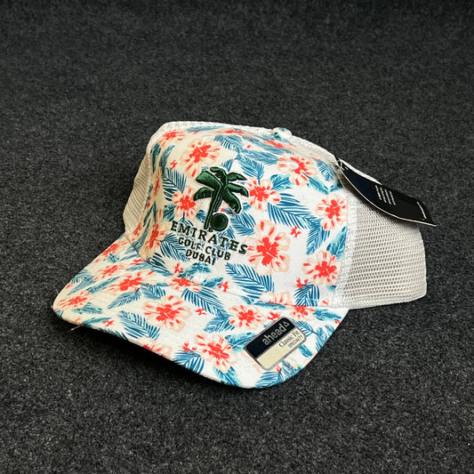 Holiday Hawaii Palm Leaves Trucker Hat