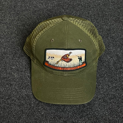 Pointer Dog Hunting Patch Mesh Trucker Hat