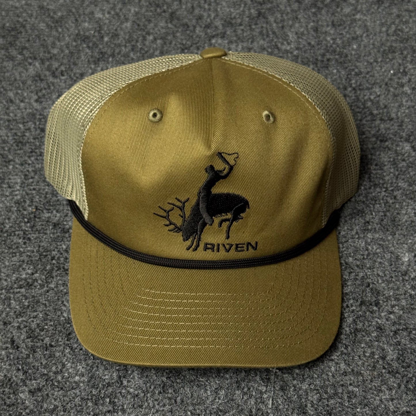 Riven Bucking Elk Rope Cap