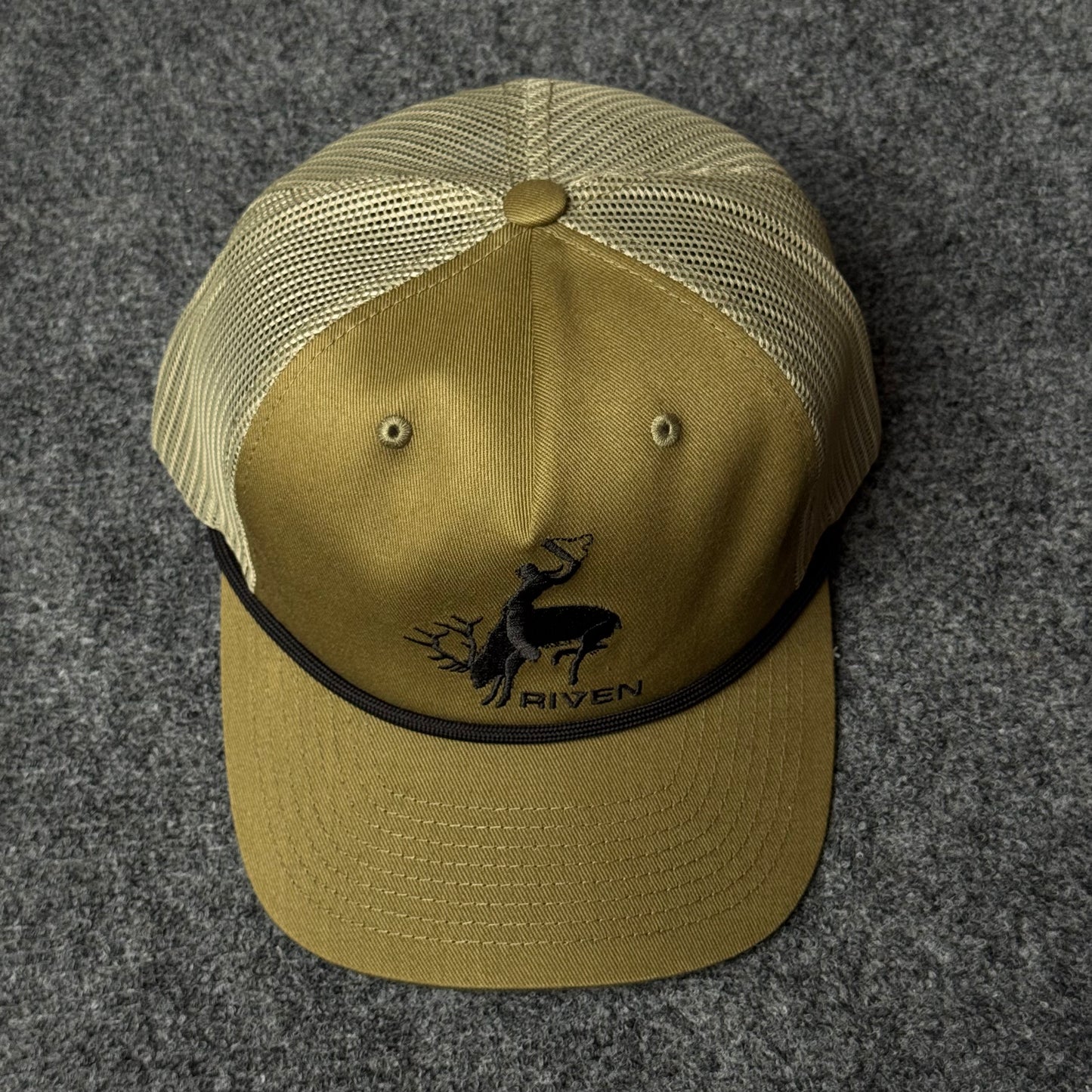 Riven Bucking Elk Rope Cap