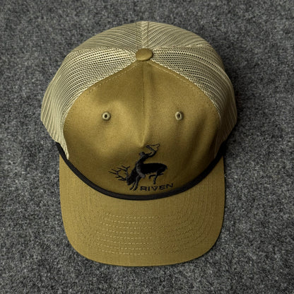 Riven Bucking Elk Rope Cap