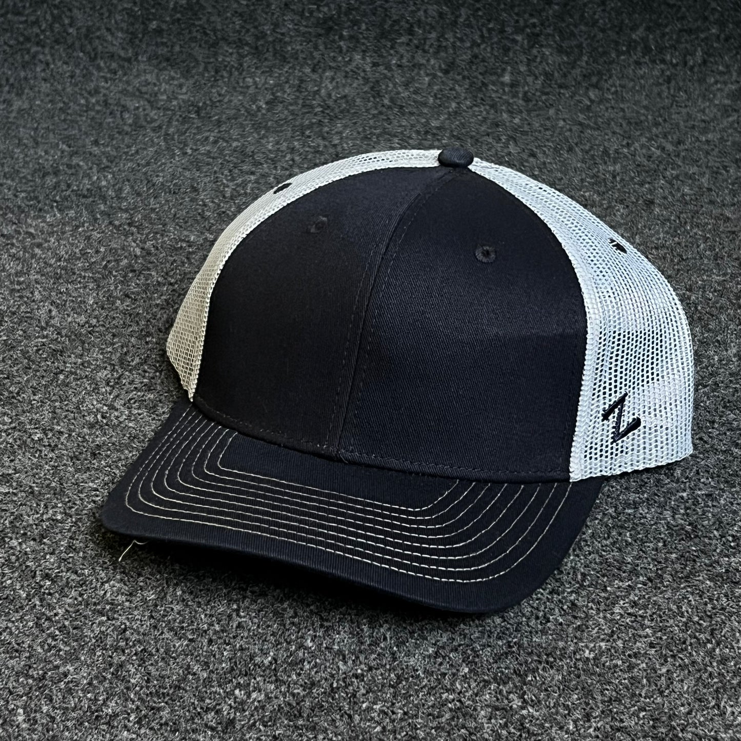Zephyr Blank Oversized Mesh-Back Trucker Hat