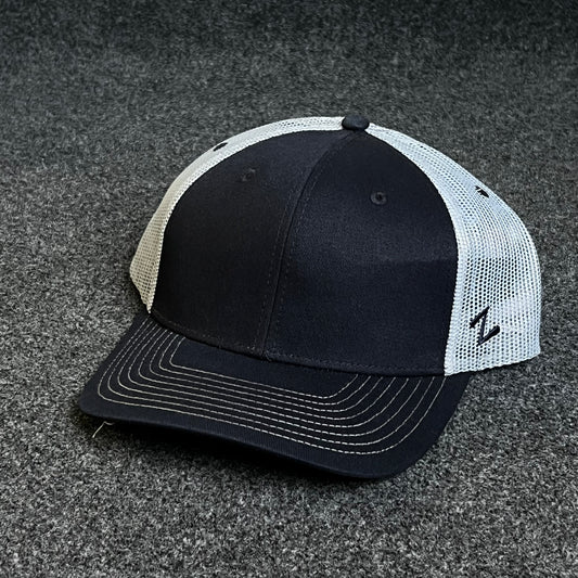 Zephyr Blank Oversized Mesh-Back Trucker Hat