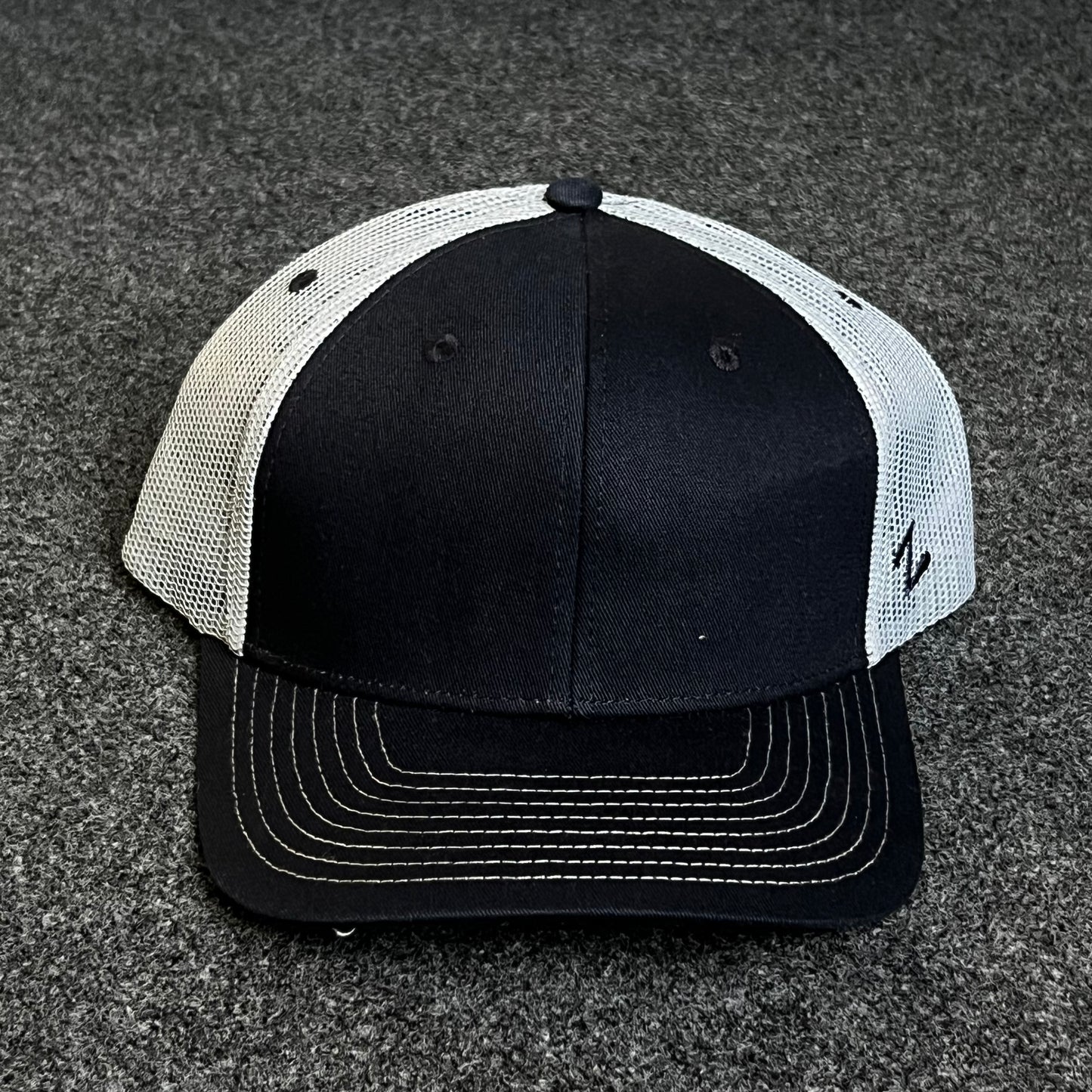 Zephyr Blank Oversized Mesh-Back Trucker Hat