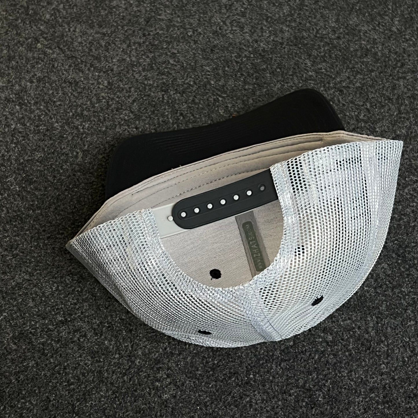 Zephyr Blank Oversized Mesh-Back Trucker Hat