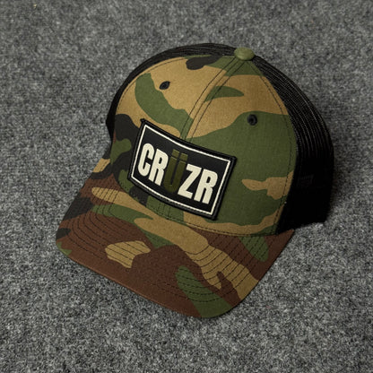 CRÜZR Woodland Camo Trucker Cap
