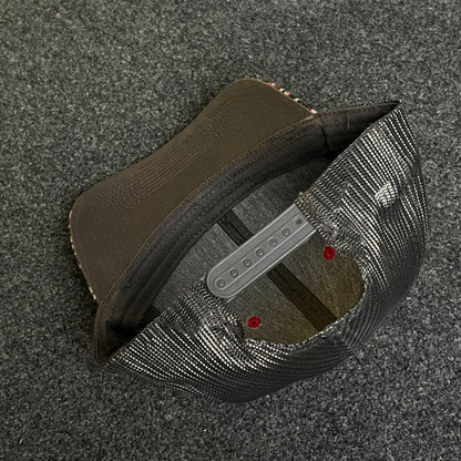 Red Static Camo Mesh Trucker Hat