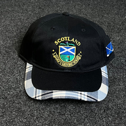 Scotland Crest and Tartan Plaid Baseball Cap