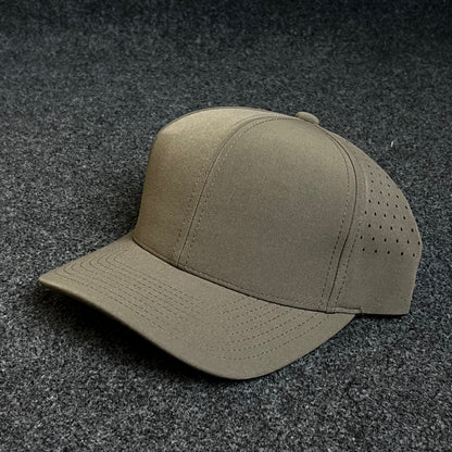 Blank Khaki Laser-Vented Performance Baseball Cap