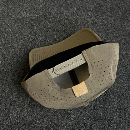 Blank Khaki Laser-Vented Performance Baseball Cap