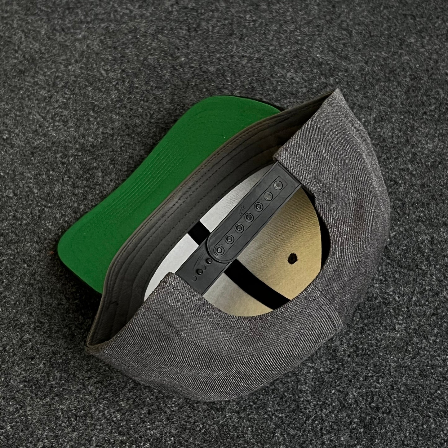 Blank Two-Tone Gray/Black Baseball Cap