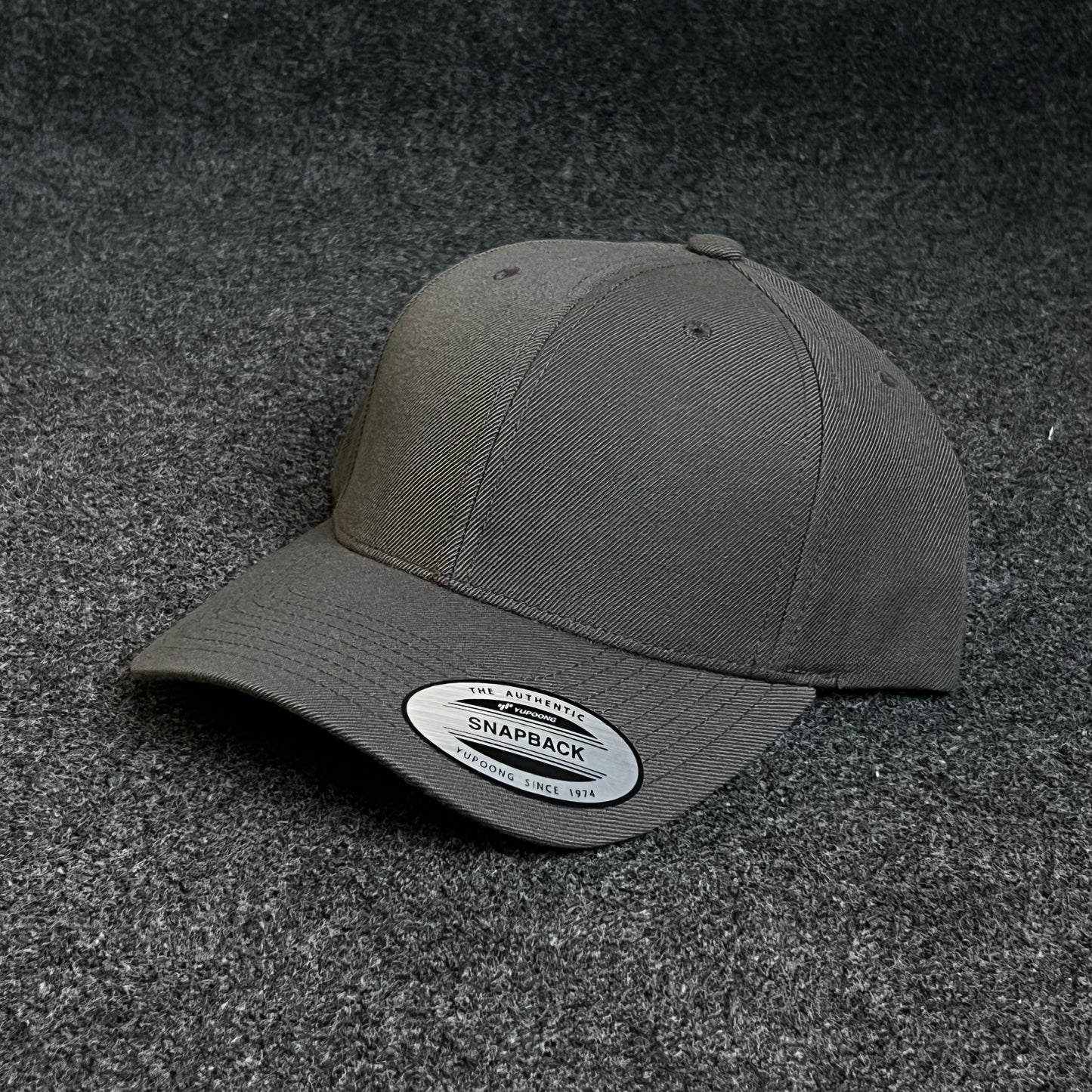 Yupoong Flexfit Blank Gray Fitted Baseball Cap