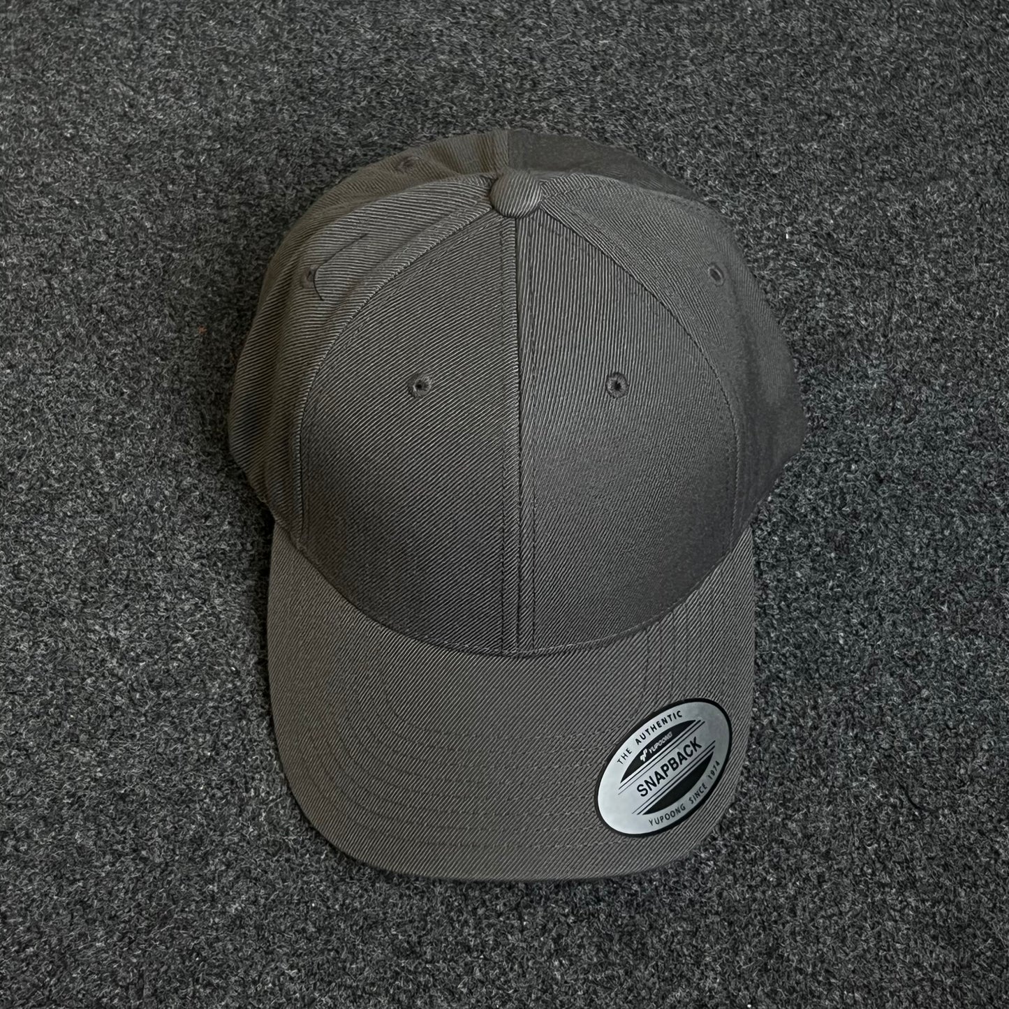 Yupoong Flexfit Blank Gray Fitted Baseball Cap