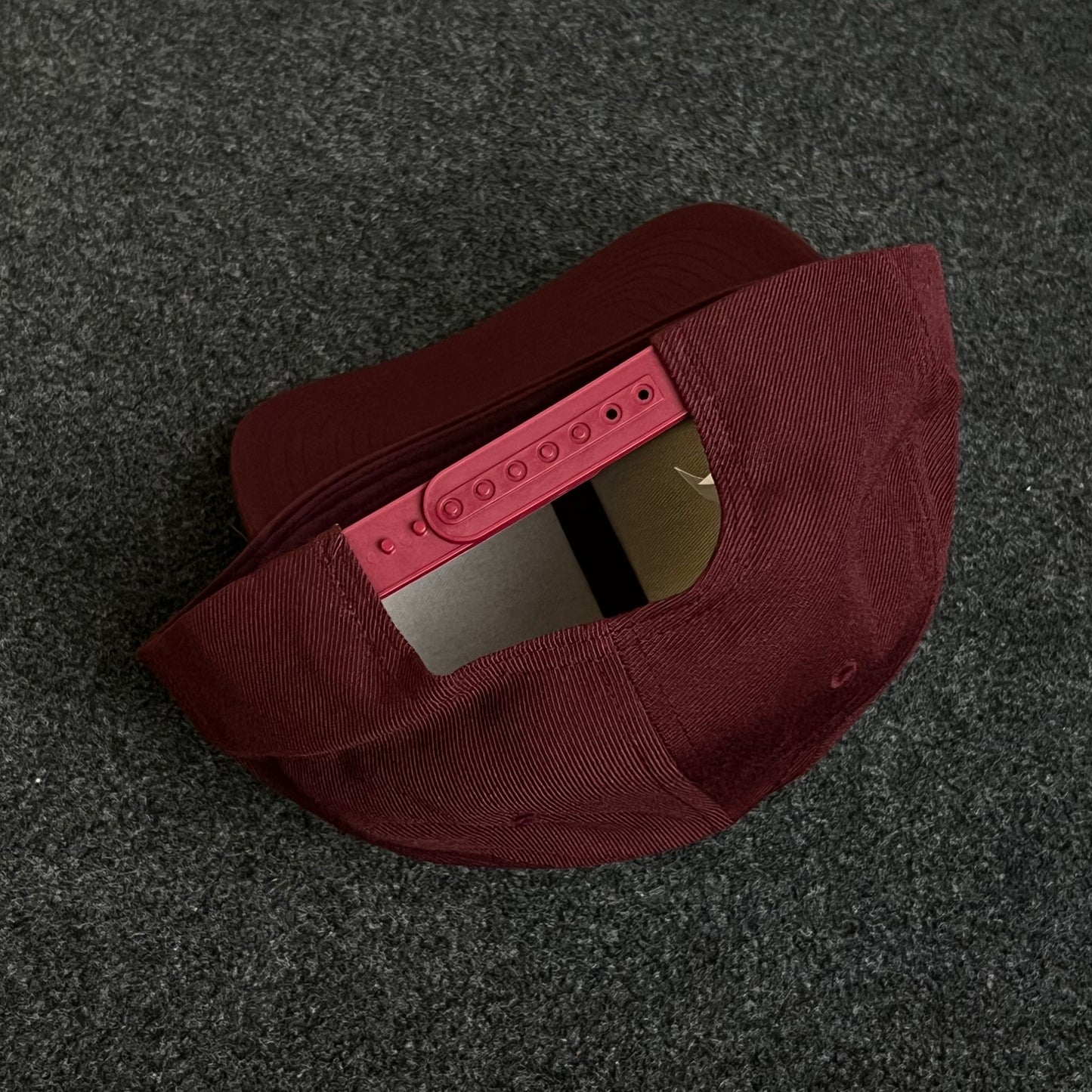 Yupoong Flexfit Blank Maroon Fitted Baseball Cap