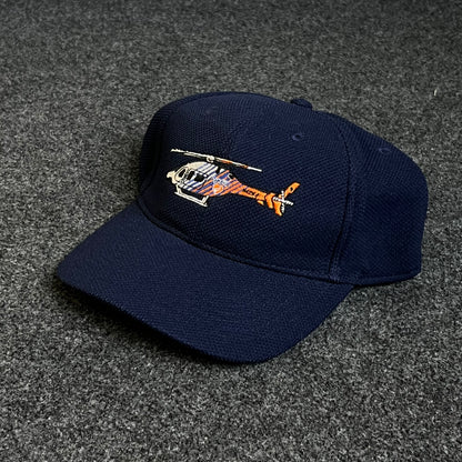 avy Baseball Cap with Helicopter Embroidery