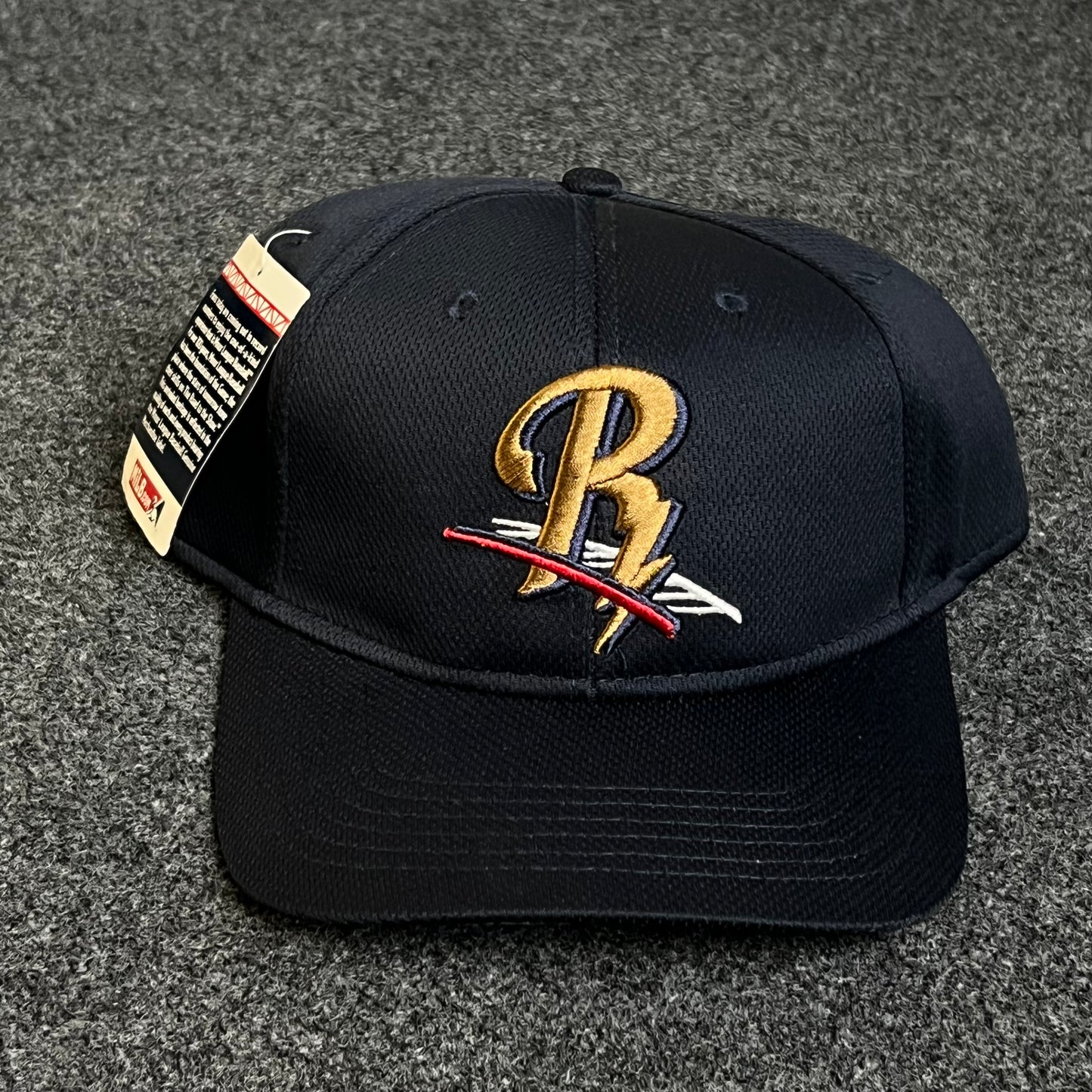 Navy Blue Cap with Gold and Red RX Embroidery