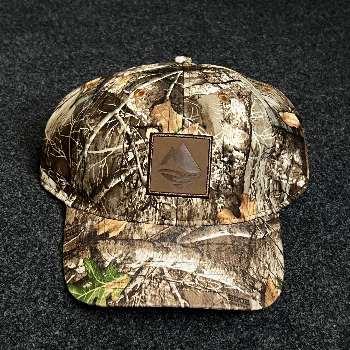 Realtree Camo Leather Patch Cap