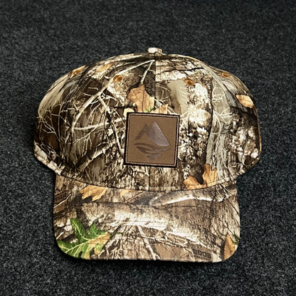 Realtree Camo Leather Patch Cap