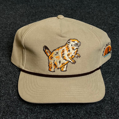 Khaki Prairie Dog Embroidered Cap
