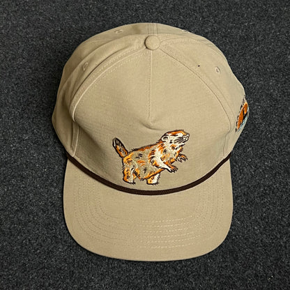 Khaki Prairie Dog Embroidered Cap