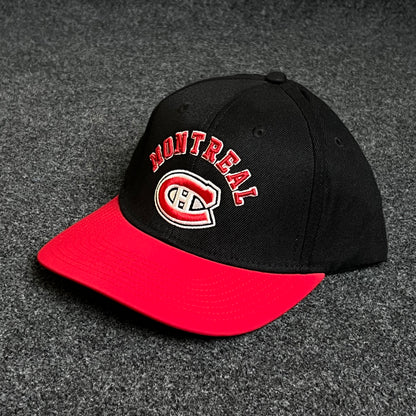 Montreal Canadiens Black and Red Bill Cap