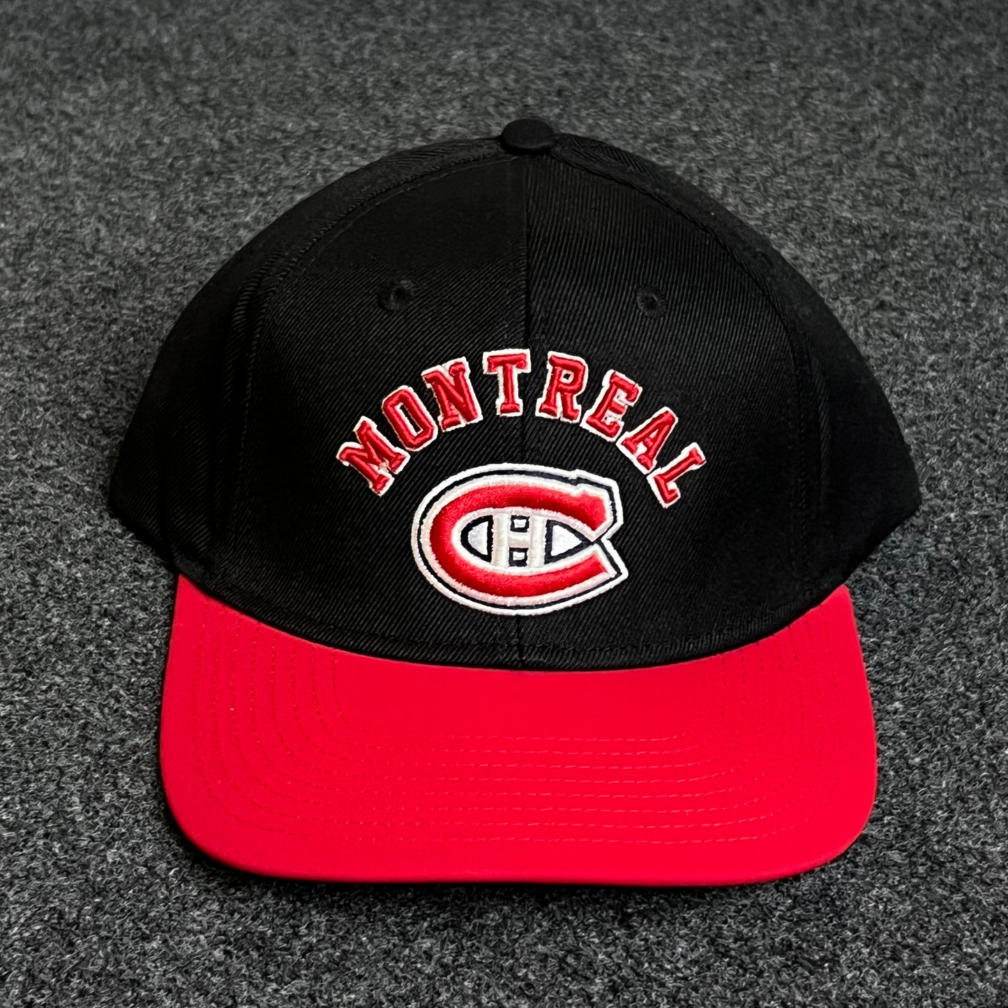 Montreal Canadiens Black and Red Bill Cap